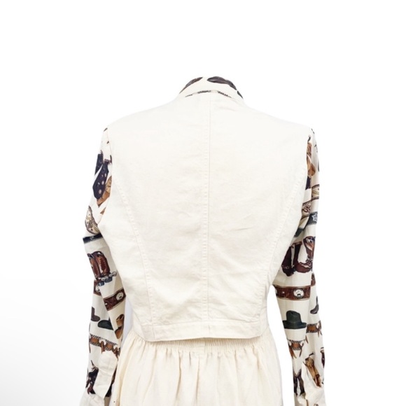 Vintage Western Printed Cowboy Rodeo 2 Piece Set, Size Medium - Picture 10 of 11